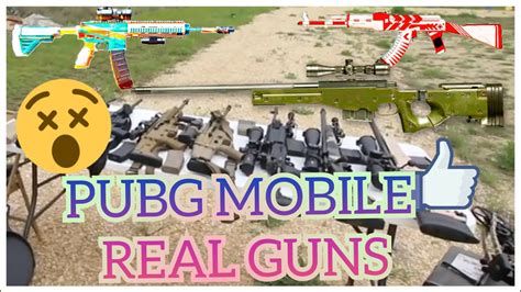 Pubg Mobile Real Guns Pubg Guns In Real Life How Pubg Guns Looks In