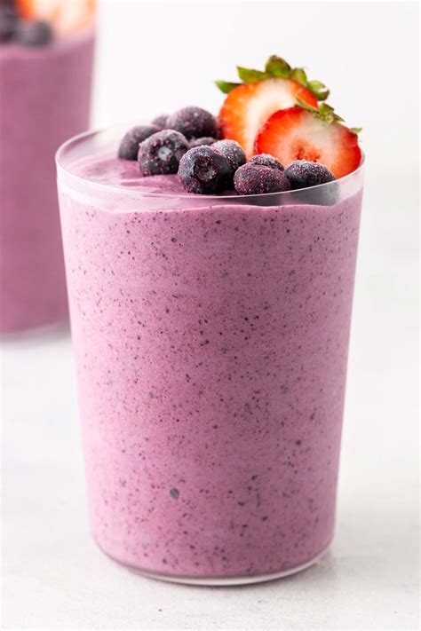 Strawberry Blueberry Smoothie Smoothies And Shakes