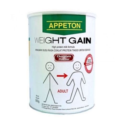 Jual Appeton Susu Anak Weight Gain Adult Coklat 900 Gr Di Seller