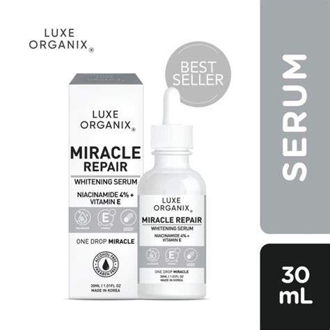 Luxe Organix Miracle Repair Serum Niacinamide 4 30ml♔ Lazada Ph