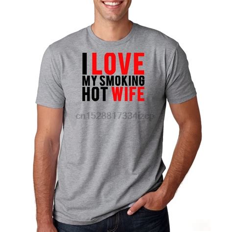 Valentines Day I Love My Smokin Hot Wife Black Adult T Shirt T Shirts