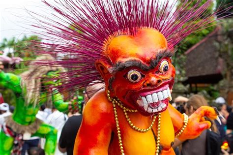 Premium Photo Ogoh Statues Ngrupuk Parade Bali