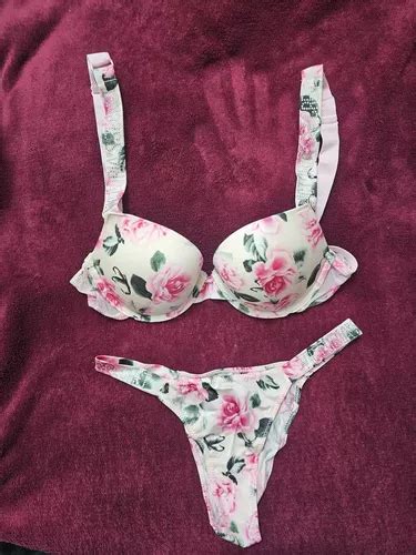 Conjunto Brasier Victoria Secret Very Sexy Estampado Floral Mercadolibre