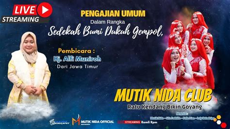 Live Streaming Mutik Nida Club Dalam Rangka Pengajian Umum Sedekah