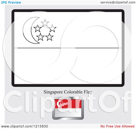 Singapore Flag Coloring Page