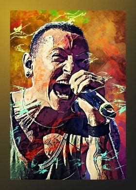 Chester Bennington Poster By Alva Donna Displate