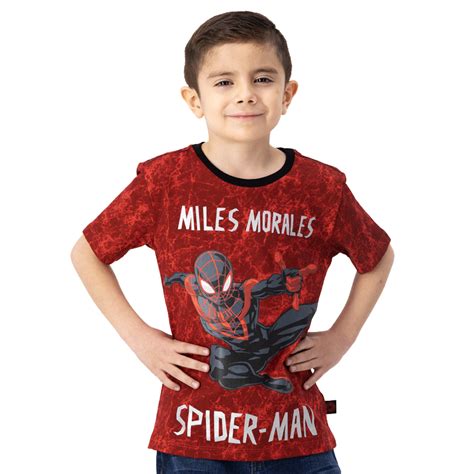 Playera Marvel Niño Estampado Miles Morales | DelSol
