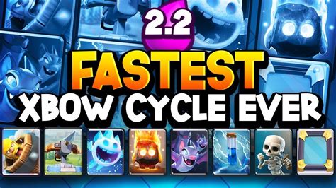 WORLD S CHEAPEST FASTEST XBOW CYCLE DECK 2 2 ELIXIR 12 Win GC YouTube