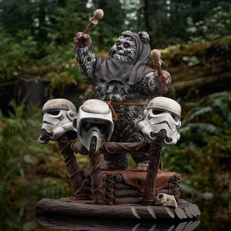 Gentle Giant Return Of The Jedi Ewok Drummer Milestones Statue