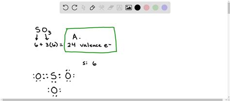 SOLVED: Determine the number of valence electrons in SOâ‚ƒ and then ...