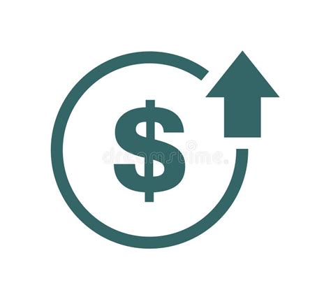 Cost Symbol Increase Icon. Vector Symbol Image Isolated on Background Stock Vector ...