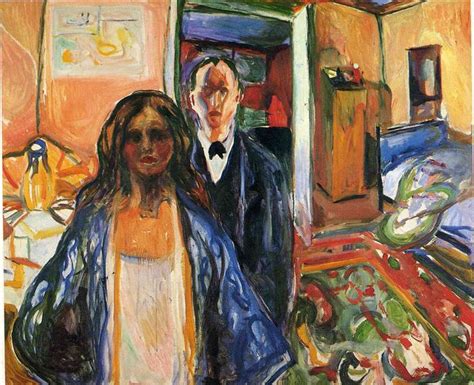 The Artist and His Model, 1919 - 1921 - Edvard Munch - WikiArt.org