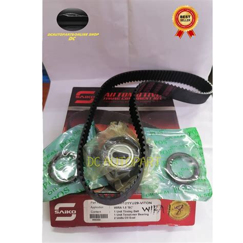 PROTON WIRA 1 8 SINGLE CAM SAIKO TIMING BELT KIT SET 121YU29