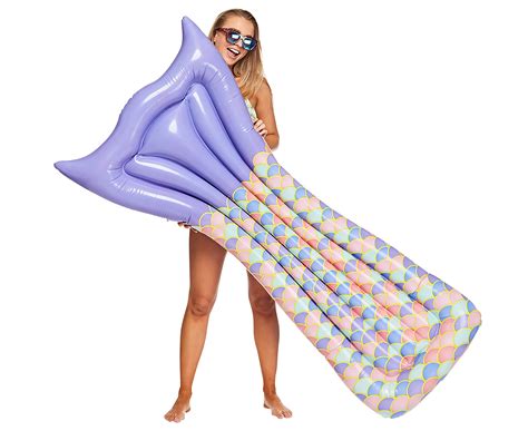 Giant Mermaid Tail Pool Float - Purple/Multi | Scoopon Shopping