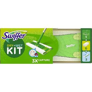 Swiffer Catturapolvere E Lavapavimenti 1 Scopa E 6 Panni Microfibra