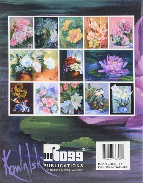 Bob Ross Books Joy Of Painting Flowers II 1 Count Flower Painting