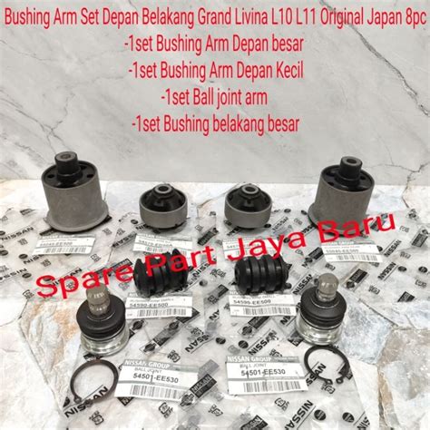 Jual Paket Kaki Kaki Ball Joint Bushing Set Besar Kecil Depan Belakang