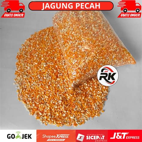 Jual JAGUNG PECAH SUPER KEMASAN 500 GR 1KG JAGUNG GILING PAKAN TERNAK