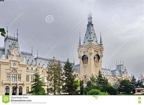 Palace Of Culture Landmark Attraction In Iasi Romania Stock Image