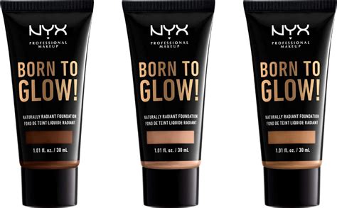 Nyx Professional Makeup Born To Glow Naturally Radiant Foundation Vanilla 06 Amazonae Beauty