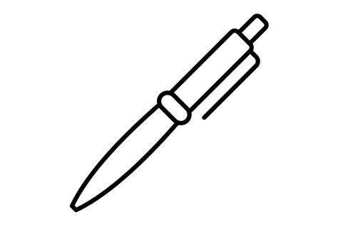 Pen Outline Icon Graphic By Maan Icons · Creative Fabrica