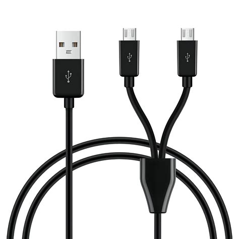 Micro Usb Splitter Cable2 In 1 Usb 20 A Male To Dual Micro Usb Male Charging Ebay