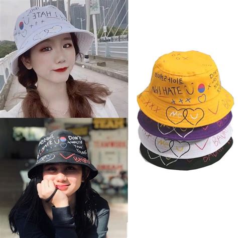 jual endtbd topi bucket korea topi badas unisex dewasa  anak topi