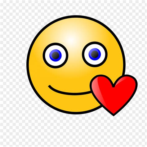 Smiley Face Emoji With No Background Emoticon Heart Love Clip Art Png