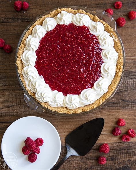 No Bake Raspberry Cream Pie Like Mother Like Daughter