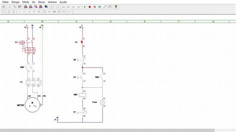 Cade Simu Fuerza Y Control Monofasico Diagrama Youtube