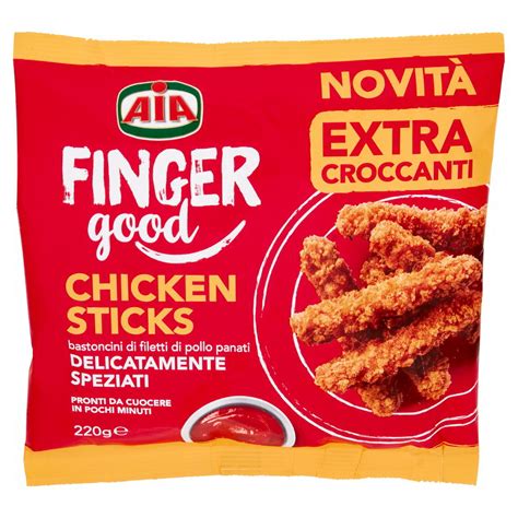 Aia Finger Good Chicken Sticks Gr Pezzi Leggermente Speziati