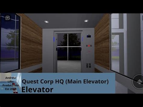 Otis Elevator At Quest Corp HQ Roblox Main Elevator YouTube