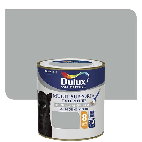 Peinture Multi supports Extérieur Satin Gris Franc 0 5l Bricomarché