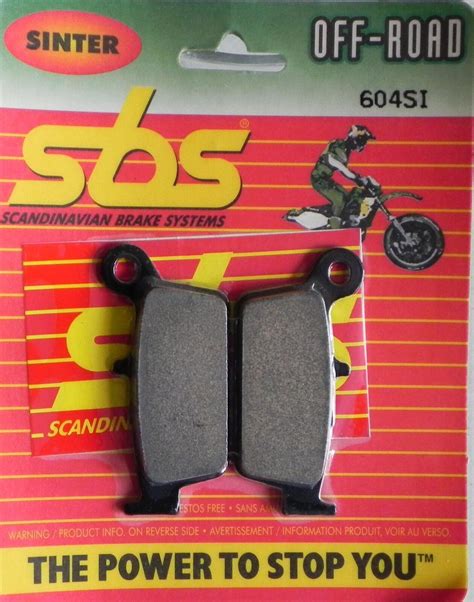 Si Sbs Rear Brake Pads For Honda Kawasaki Suzuki Yamaha Off Road