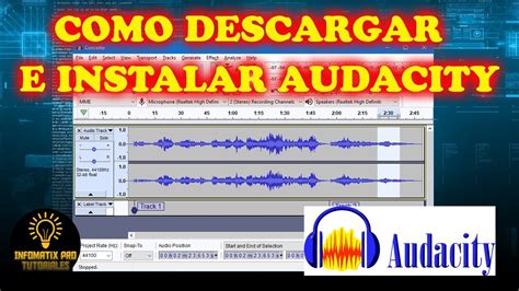 COMO DESCARGAR E INSTALAR AUDACITY 2020 en Español YouTube