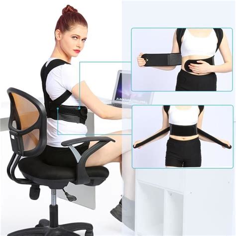 Yosoo Redresse Dos R Glable Posture Correcteur Epaule Support Dos