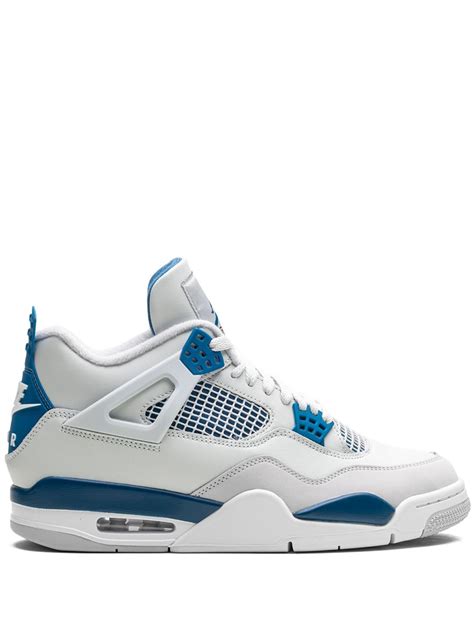 Jordan Air Jordan 4 OG "Military Blue" Sneakers | White | FARFETCH LV