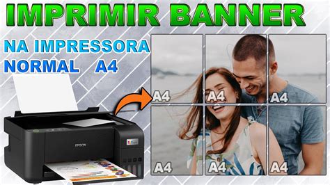 Como Imprimir Um Banner Numa Impressora A Youtube