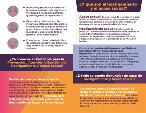 Protocolo Para La Prevención Atención Y Sanción Del Hostigamiento