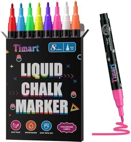 Dual Tip Metallic Chalk Markers Set Of 12 Bay And Bee Metallic Chalk