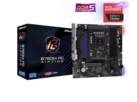 ASRock B760M PG Riptide LGA 1700 DDR5 Micro ATX Motherboard Walmart