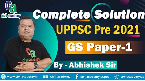 Uppsc Pre Gs Paper Solution Uppsc Pre Paper Solution