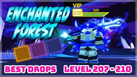 Best Enchanted Forest Drops Level 207 210 Roblox Dungeon Quest