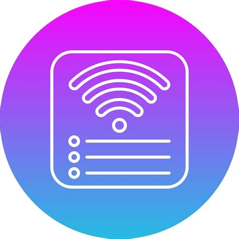 Iconos de conexión Wi Fi Vector Premium