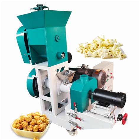 Puffed Corn Snacks Making Machine Grain Rice Puffing Machine Extruder