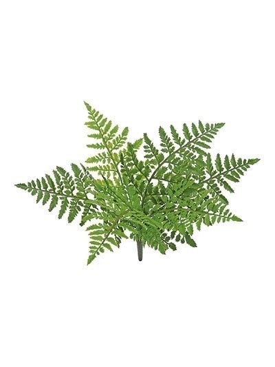 Silk Plants Leather Fern Bush 14 In