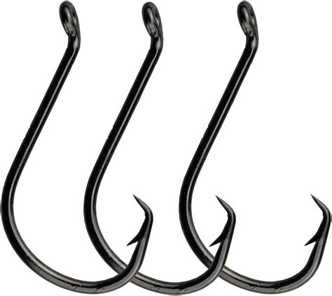 Amazon 50pcs Circle Fishing Hooks Catfish Hooks Offset Bass