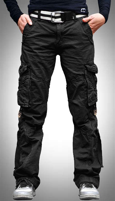 Skylinewears Men Cargo Pants With Multi Pockets 100 Cotton Camping