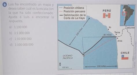 Luis Ha Encontrado Un Mapa Y Desea Saber Cu L Es La Escala Con La Que