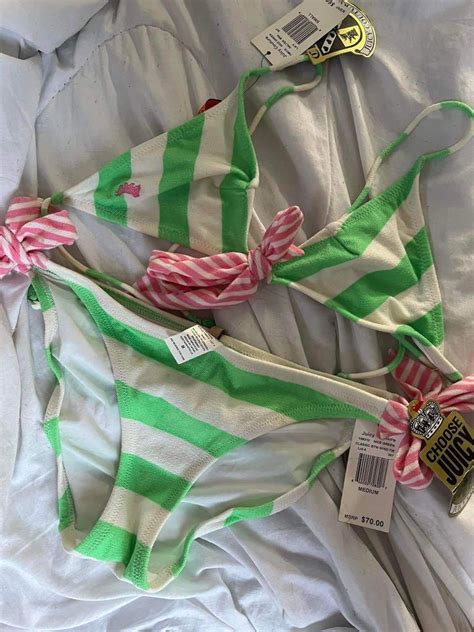 Juicy Couture Beach Surf Royalty BIKINI Y2k TWO PIECE Ukay Thrift